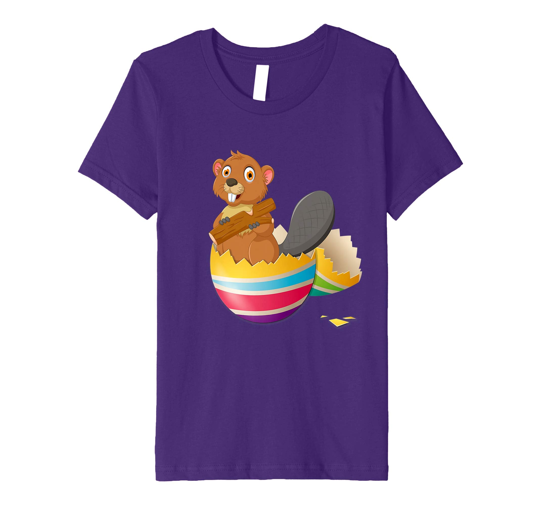 Baby Beaver Hatching From Easter Egg Easter Day Shirt