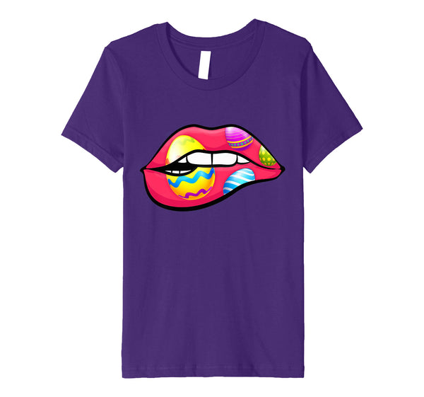 Funny Easter Day Jewish Kiss Lips Shirt Girls Women