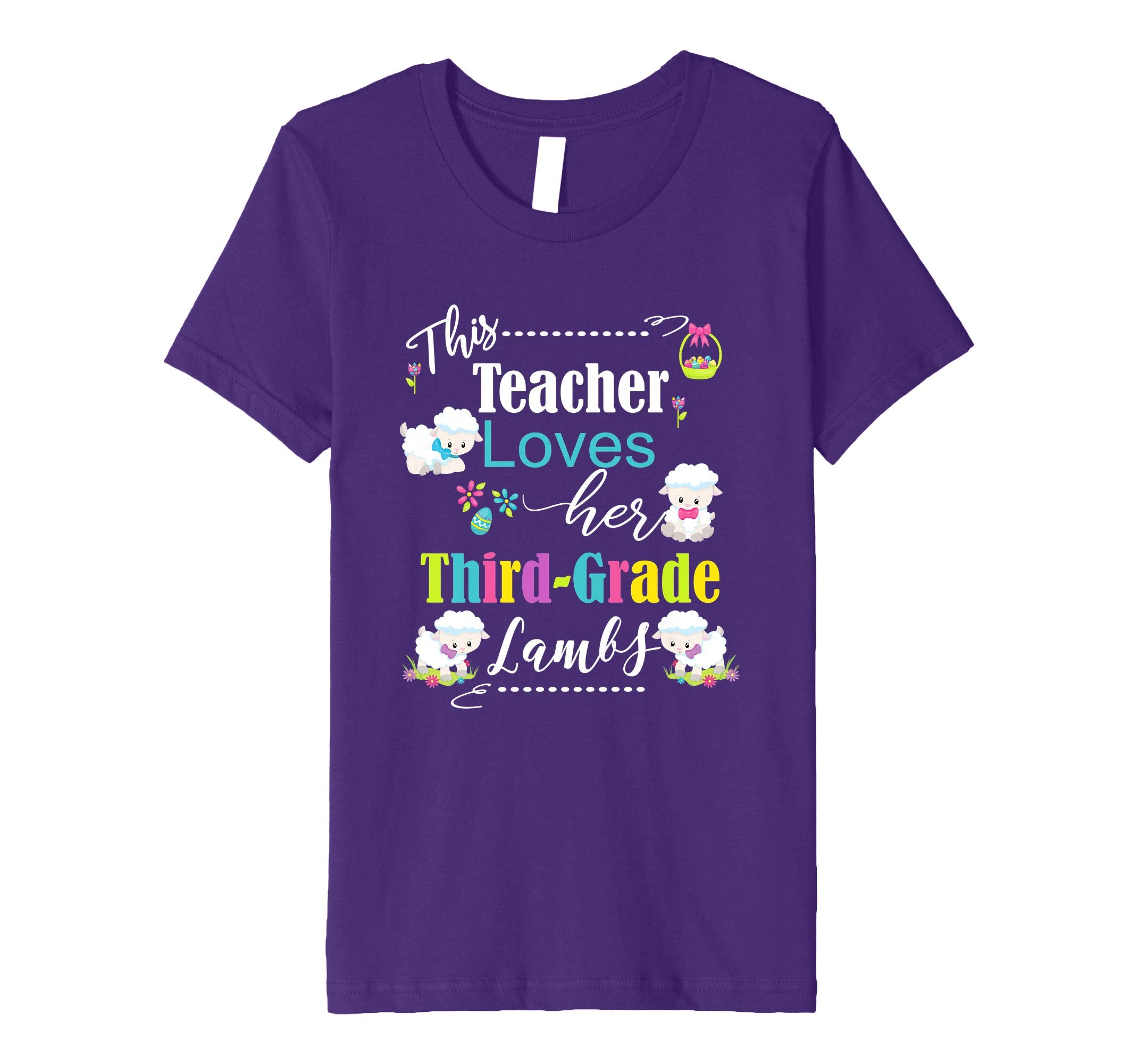 3rd Grade Easter Teacher Shirt Cute Love My Lambs Tee