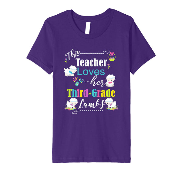 3rd Grade Easter Teacher Shirt Cute Love My Lambs Tee