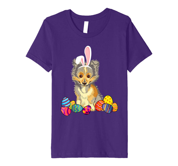 Shetland Sheepdog Bunny Ear With Egg Easter Easter Day Shirt