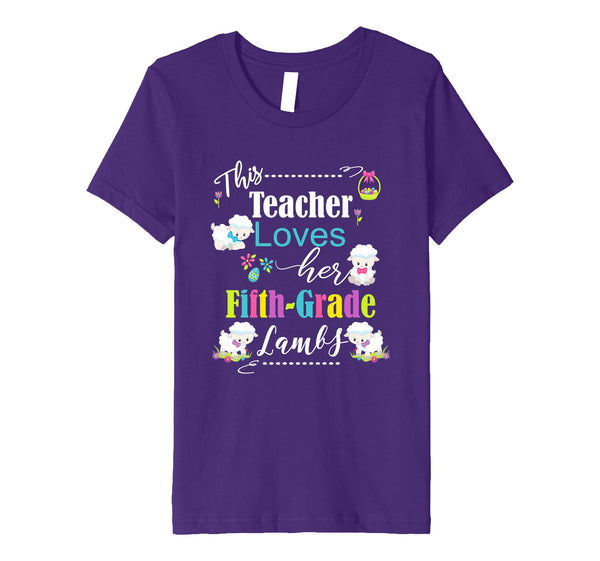 Teacher Easter School Shirt Cute Fifth Grade Love My Lambs