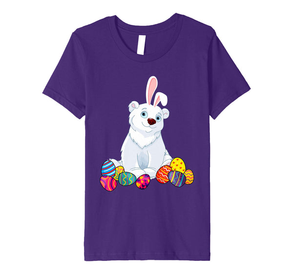 Polar Bear Bunny Ear With Egg Easter Easter Day Shirt