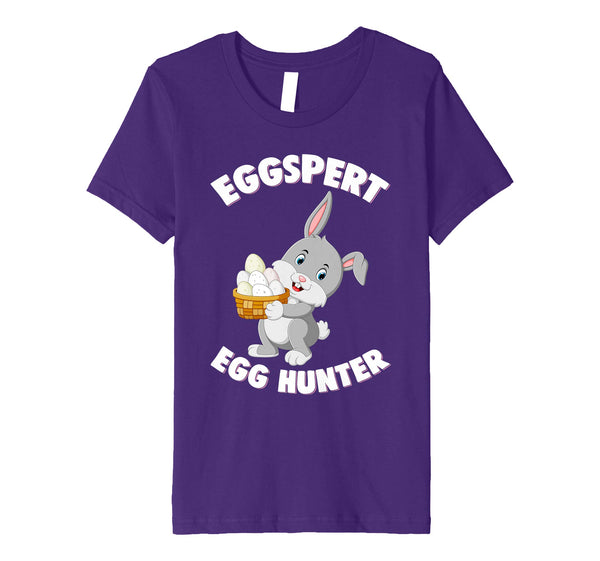 Eggspert Egg Hunter Happy Easter Kids Boys Girls T Shirt