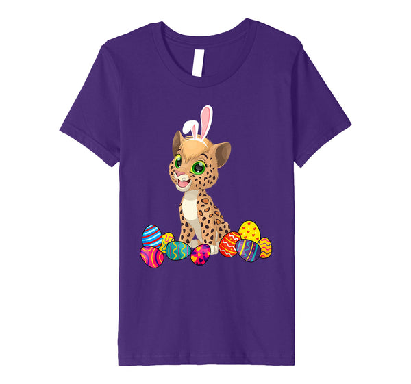 Leopard Bunny Ear With Egg Easter Easter Day Shirt