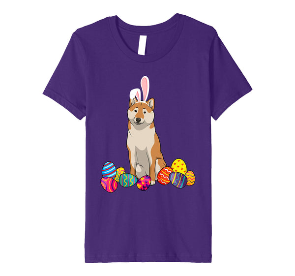 Shiba Bunny Ear With Egg Easter Easter Day Shirt