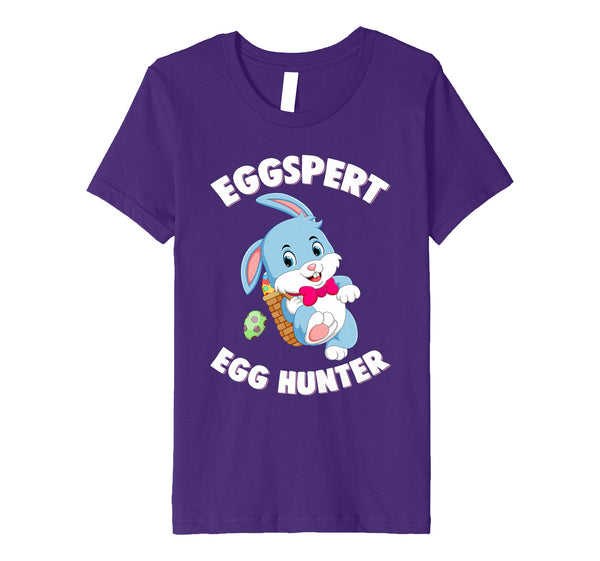 Eggspert Egg Hunter Happy Easter Kids Boys Girls T Shirt