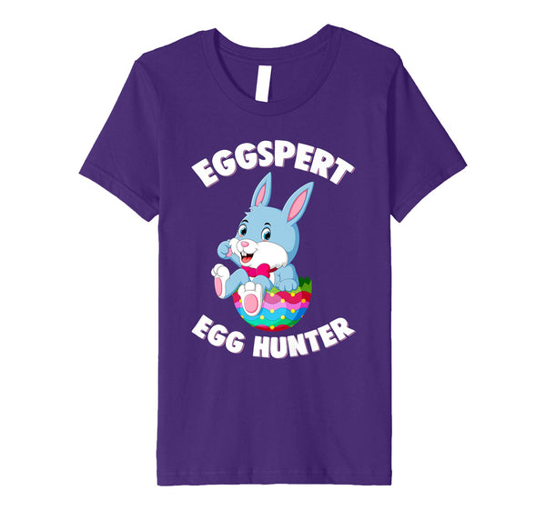 Eggspert Egg Hunter Happy Easter Kids Boys Girls T Shirt