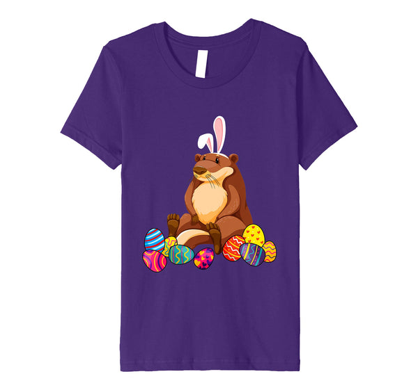 Otter Bunny Ear With Egg Easter Easter Day Shirt