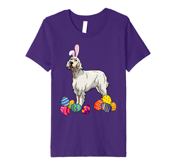 English Setter Bunny Ear With Egg Easter Easter Day Shirt