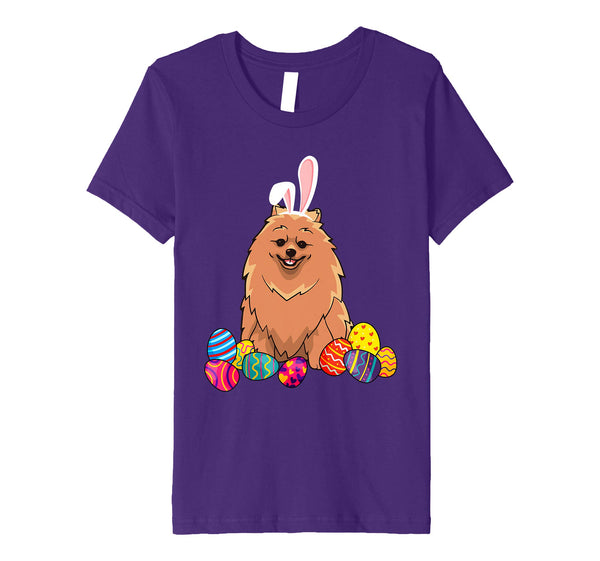 Pomeranian Bunny Ear With Egg Easter Easter Day Shirt