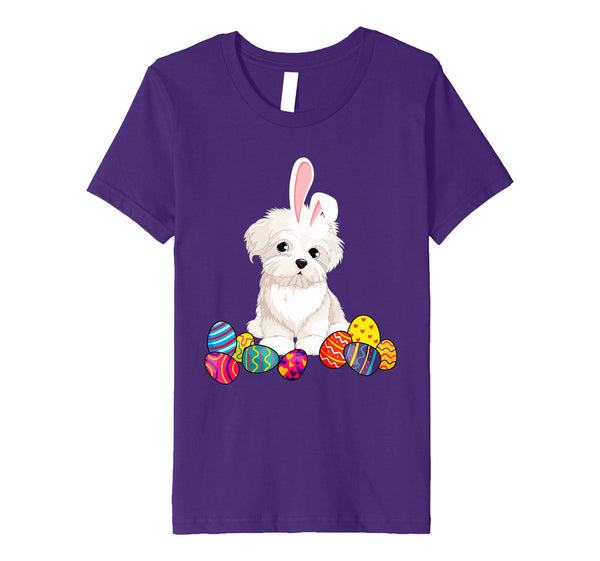 Maltese Bunny Ear With Egg Easter Easter Day Shirt