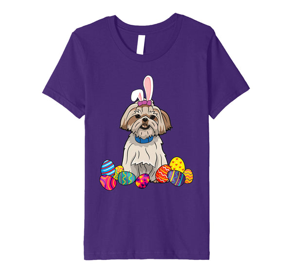 Shih Tzu Bunny Ear With Egg Easter Easter Day Shirt