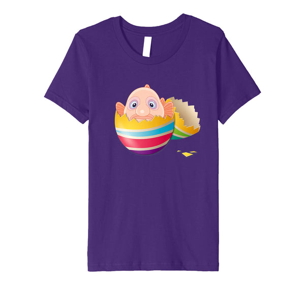 Baby Blob Fish Hatching From Easter Egg Easter Day Shirt