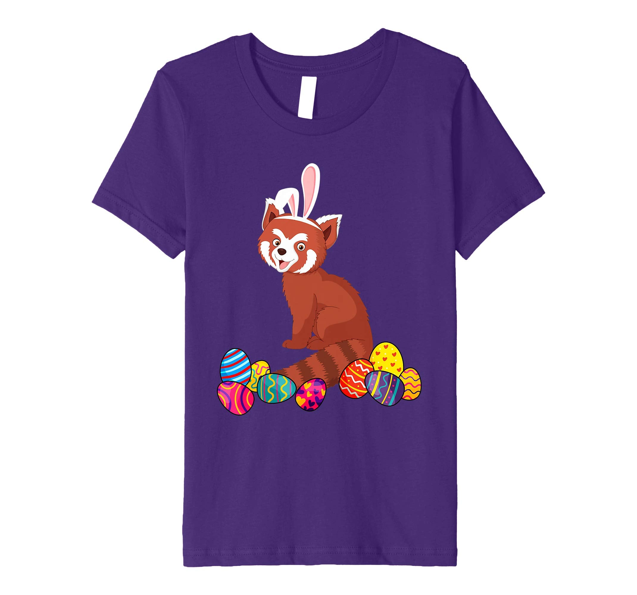 Red Panda Bunny Ear With Egg Easter Easter Day Shirt