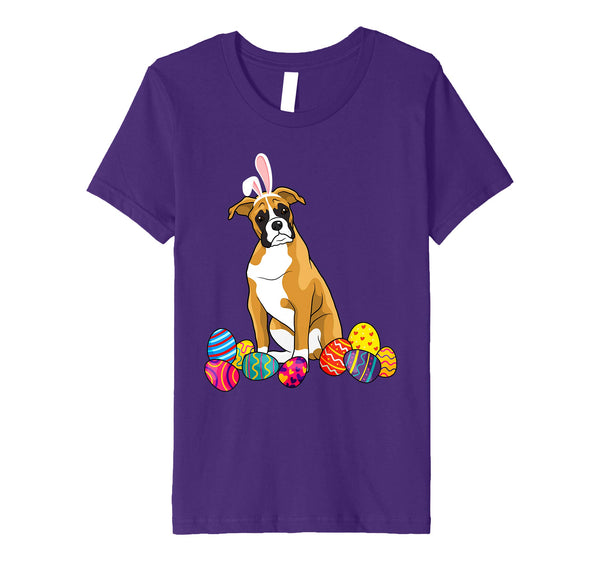Boxer Bunny Ear With Egg Easter Easter Day Shirt