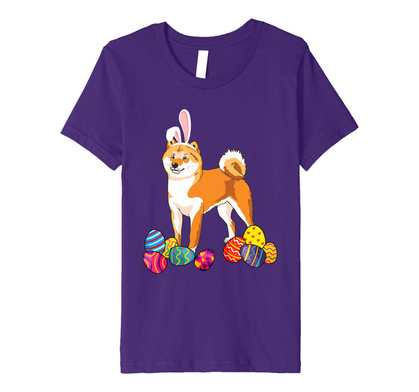 Akita Bunny Ear With Egg Easter Easter Day Shirt