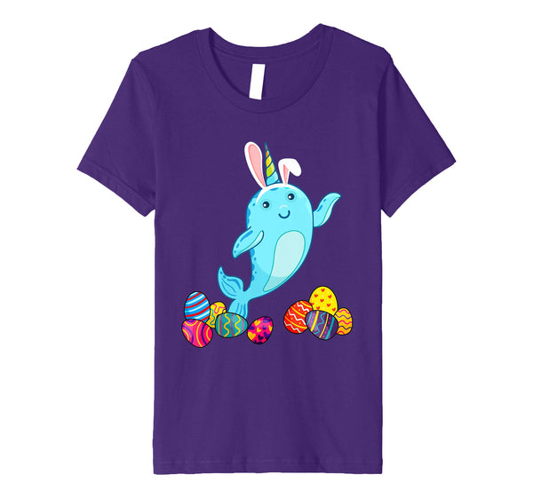 Narwhals Bunny Ear With Egg Easter Easter Day Shirt
