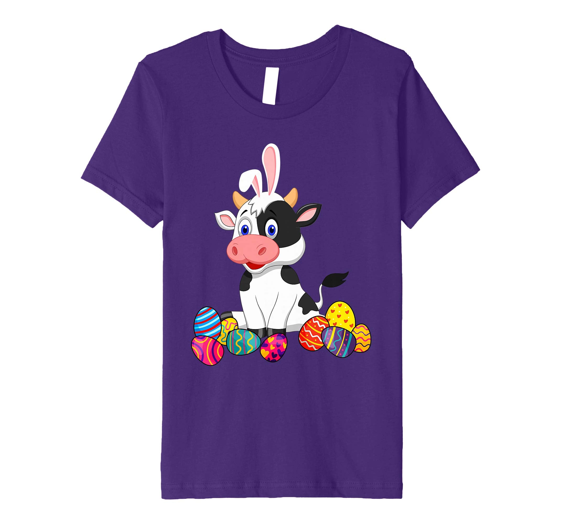 Cow Bunny Ear With Egg Easter Easter Day Shirt