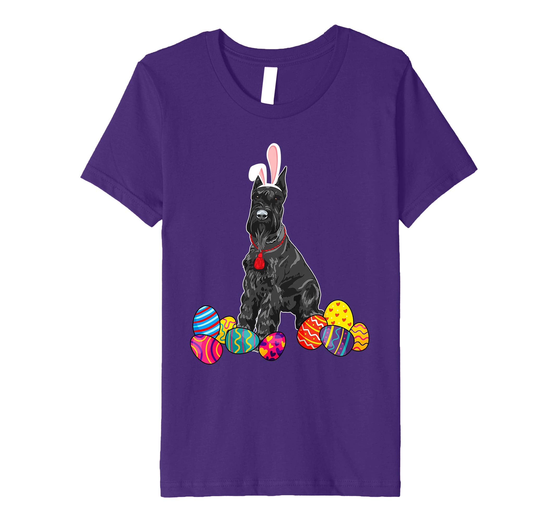 Giant Schnauzer Bunny Ear With Egg Easter Easter Day Shirt