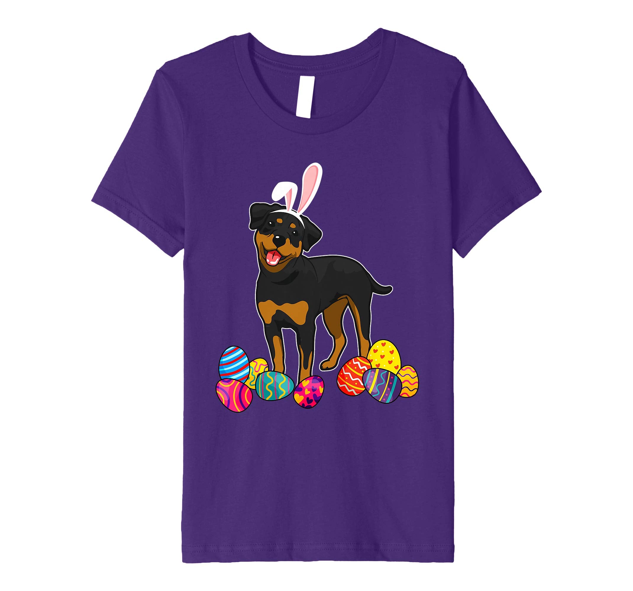 Rottweiler Bunny Ear With Egg Easter Easter Day Shirt
