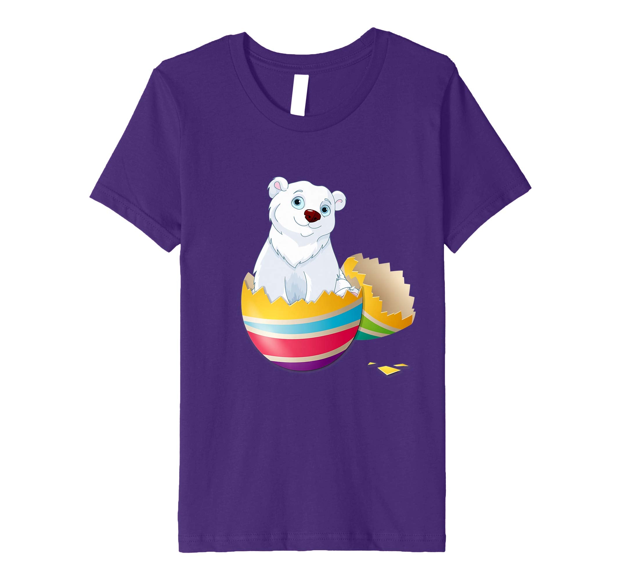 Baby Polar Bear Hatching From Easter Egg Easter Day Shirt