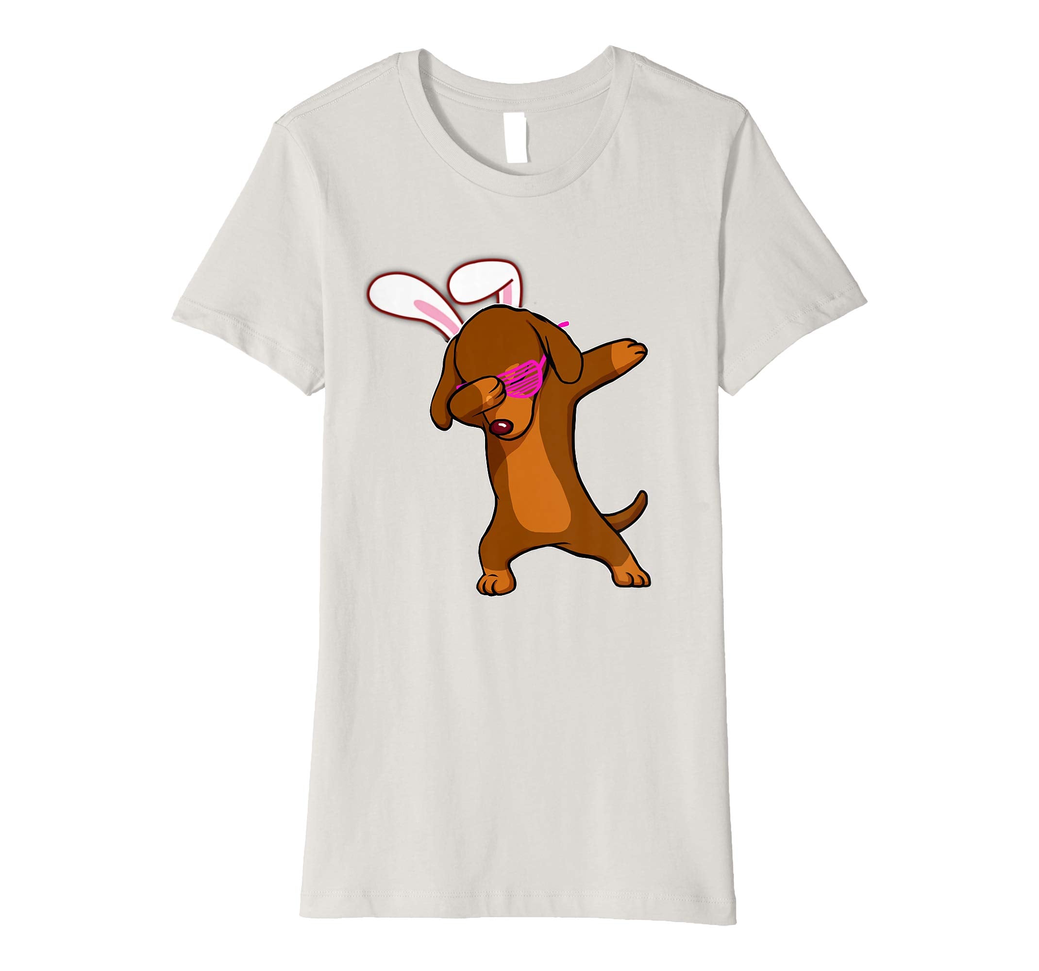 Easter Bunny Dabbing Dachshund Dog Tshirt Rabbit Ears Gift
