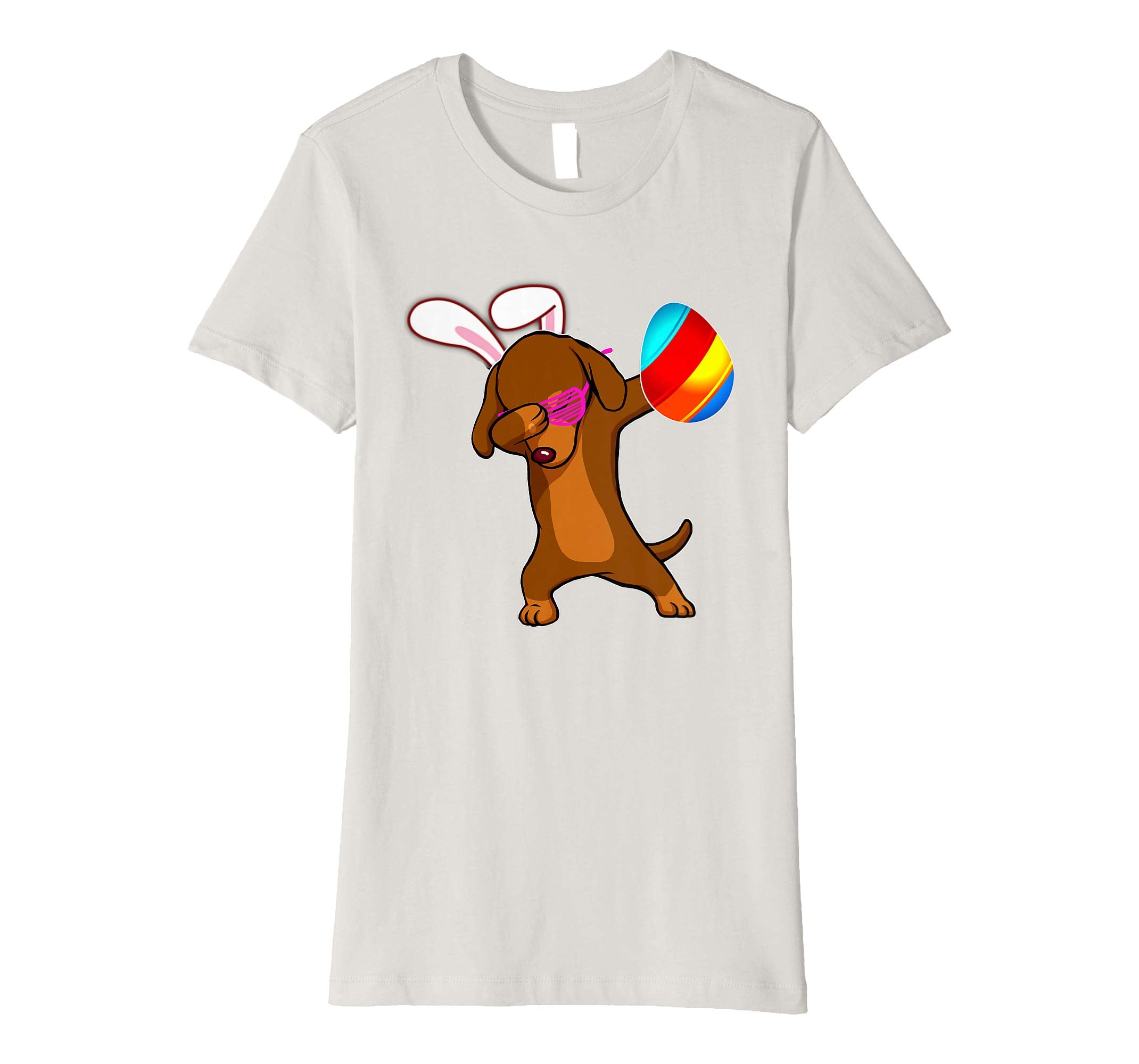 Easter Bunny Dabbing Dachshund Dog Tshirt Egg Ears Gift