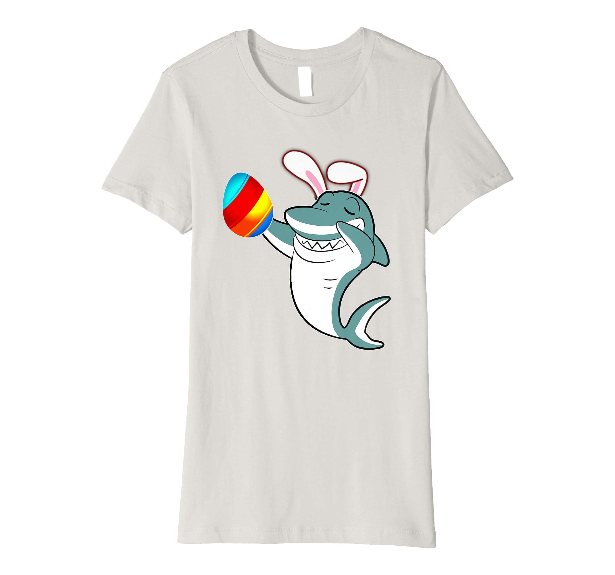 Easter Bunny Dabbing Shark Fish Tshirt Egg Ears Animal Gift
