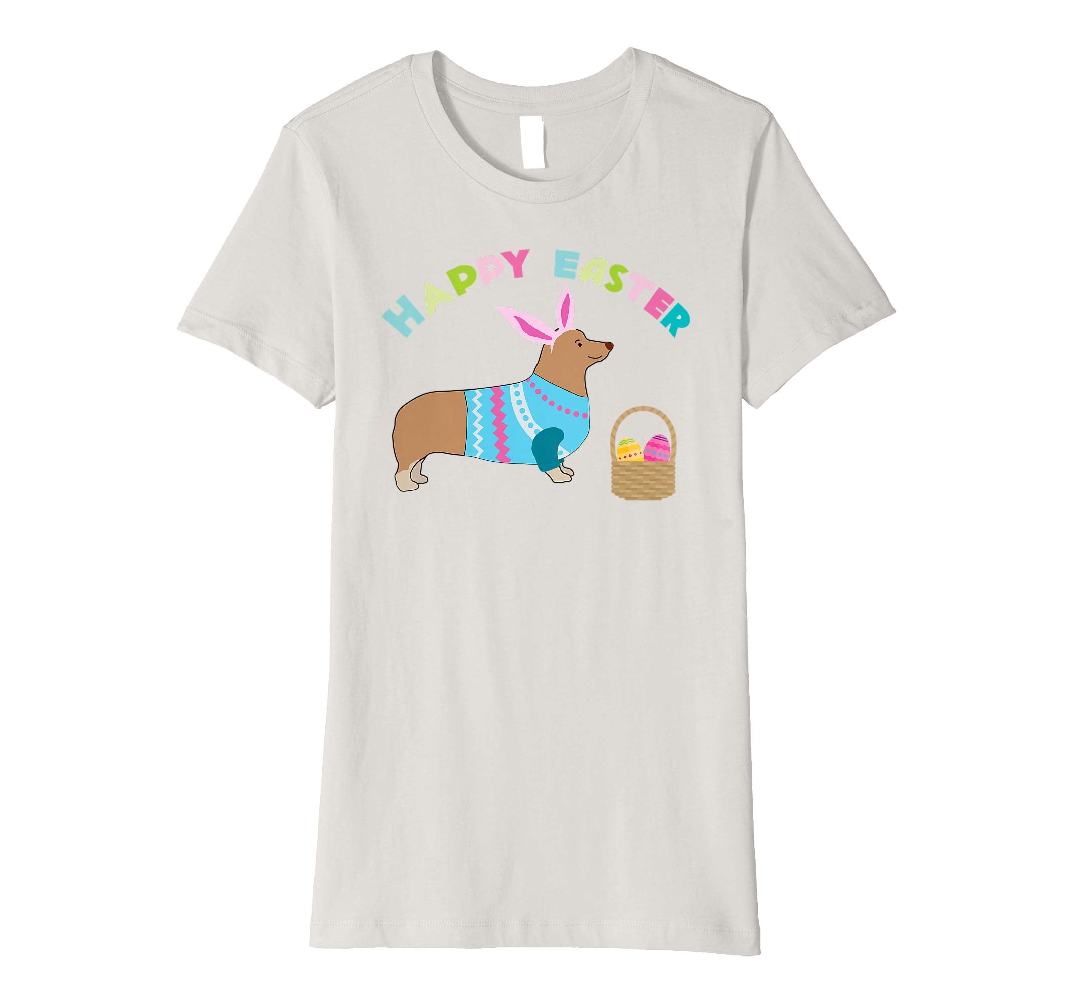 Corgi Easter T-shirt Pembroke Welsh Corgi in Dog Dress