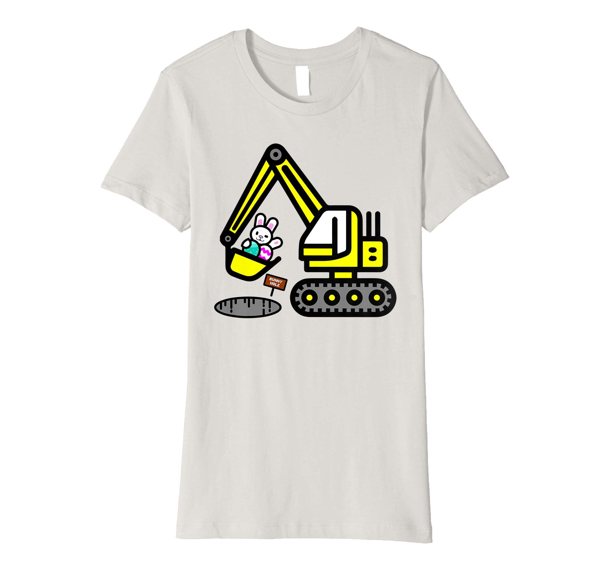 Funny Easter Egg Bunny Excavator Shirt Gift