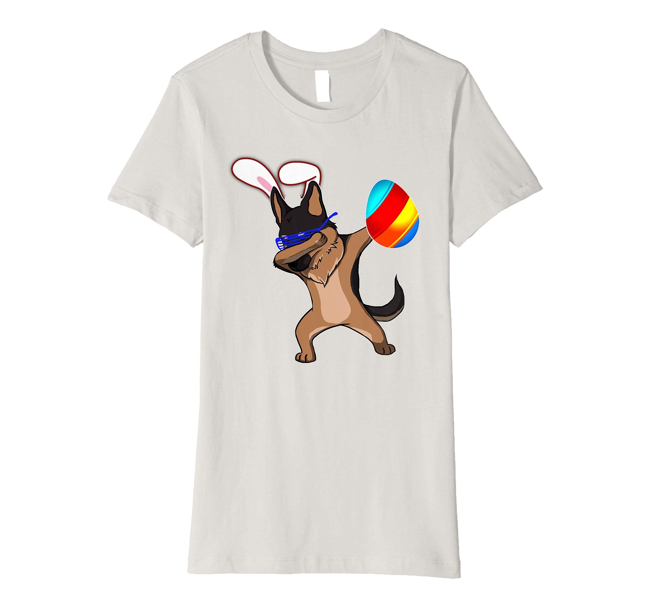 Easter Bunny Dabbing German Shepherd Dog Tshirt Egg Ears
