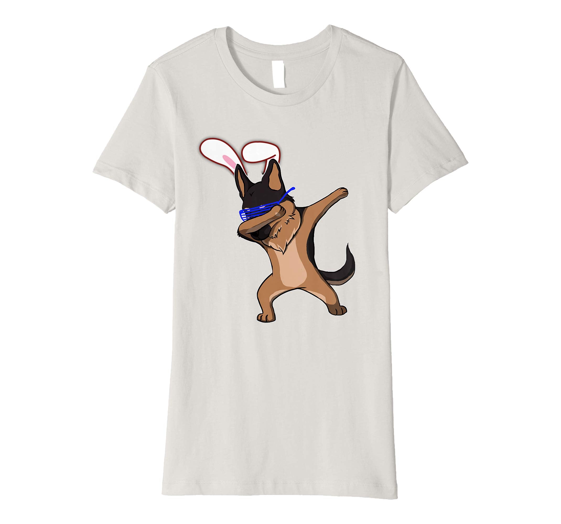 Easter Bunny Dabbing German Shepherd Dog Tshirt Rabbit Ears