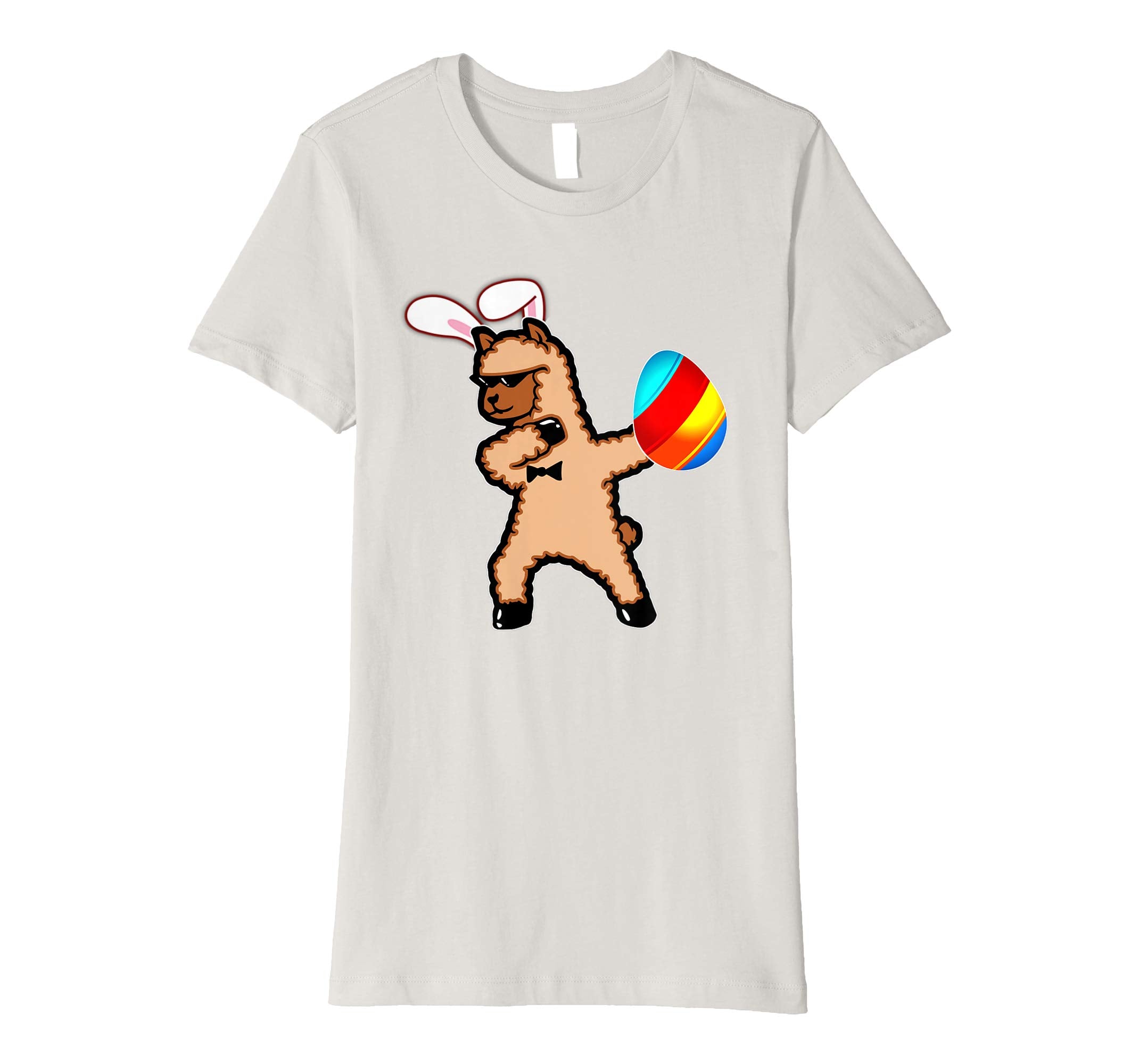 Easter Bunny Dabbing Llama Alpaca Tshirt Egg Ears Gift