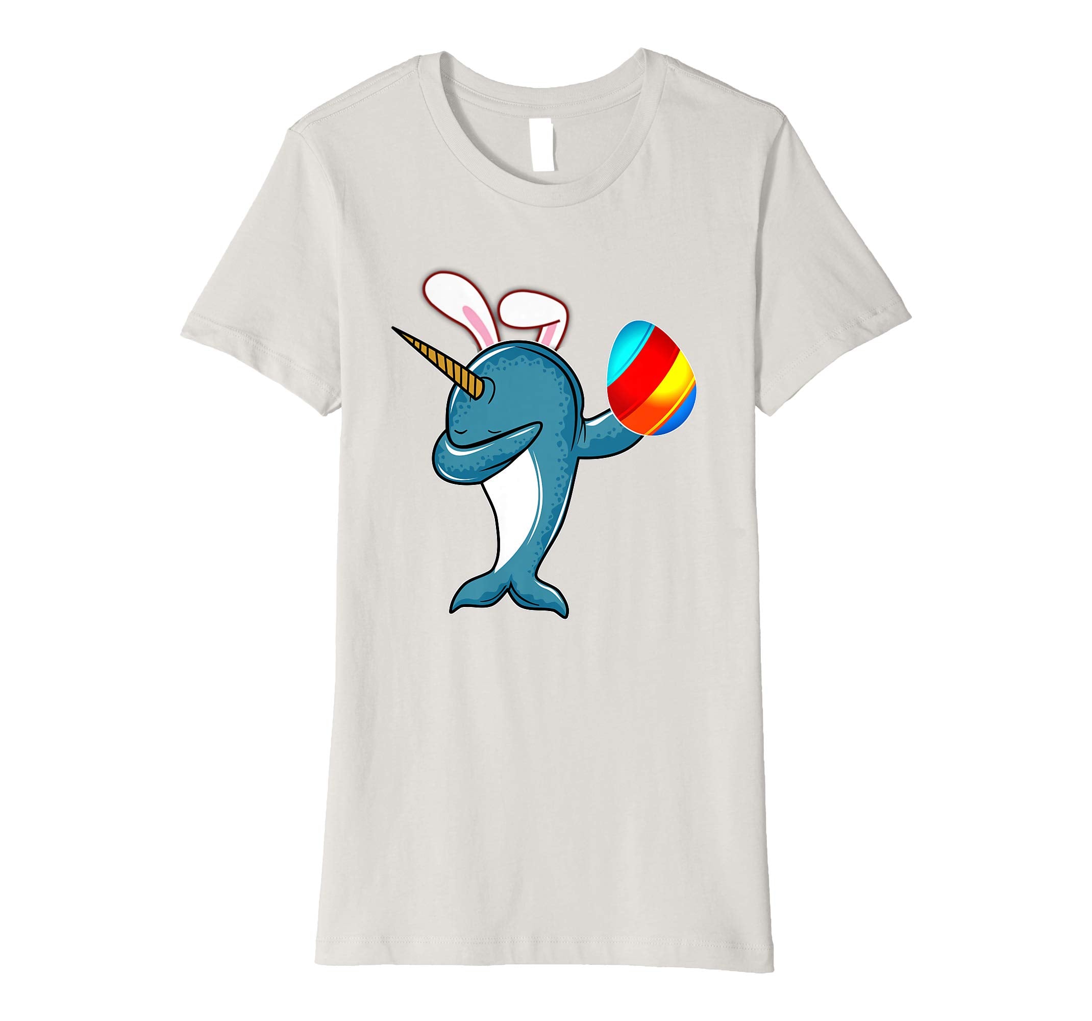 Easter Bunny Dabbing Narwhal Unicorn Tshirt Egg Ears Gift