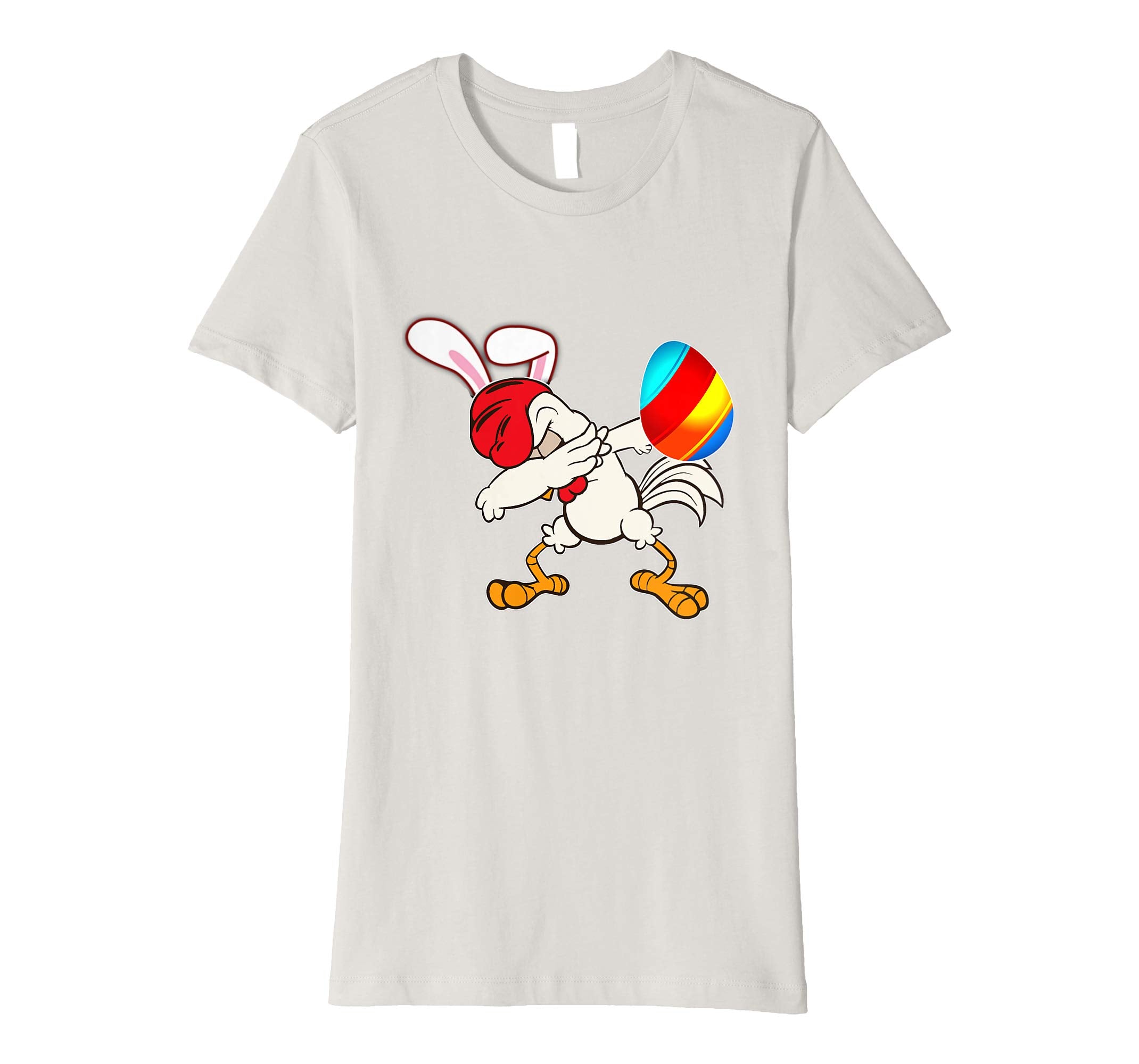 Easter Bunny Dabbing Chicken Rooster Tshirt Egg Ears Gift