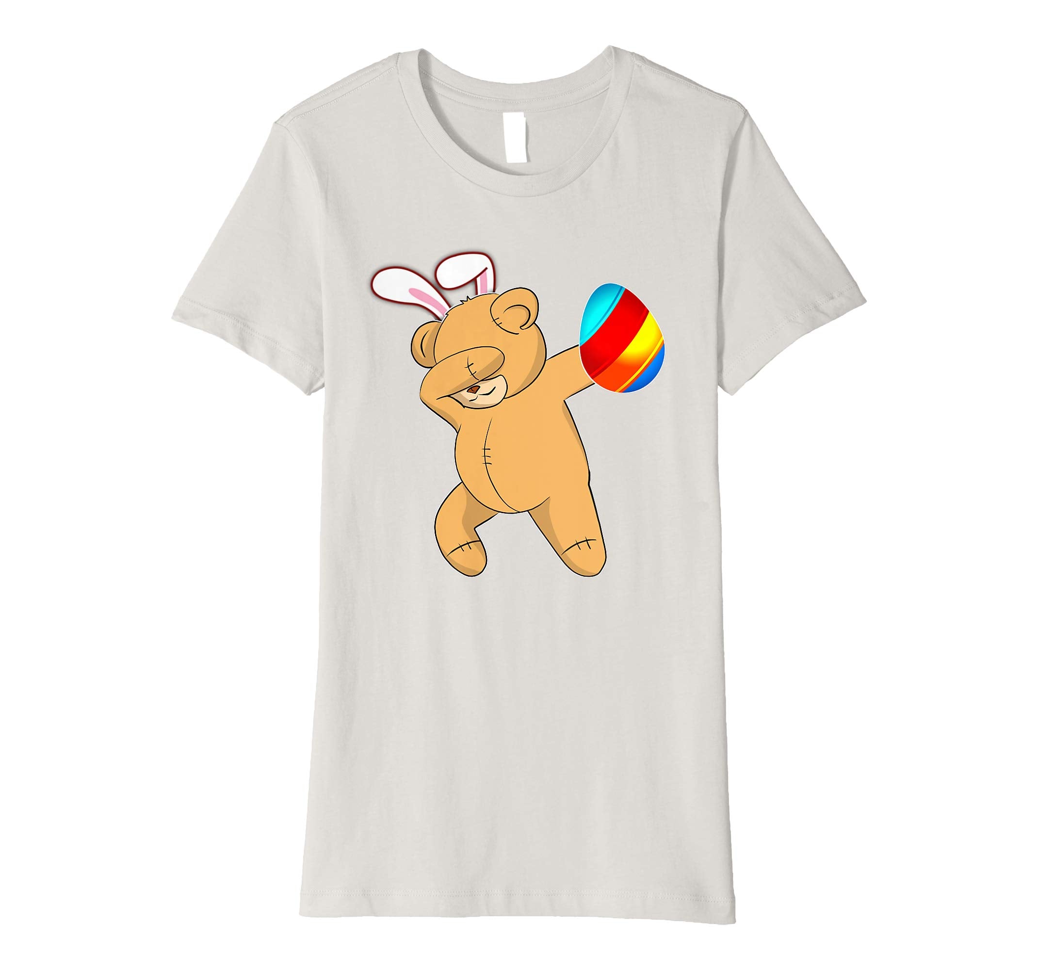 Easter Bunny Dabbing Teddy Bear Tshirt Egg Ears Gift