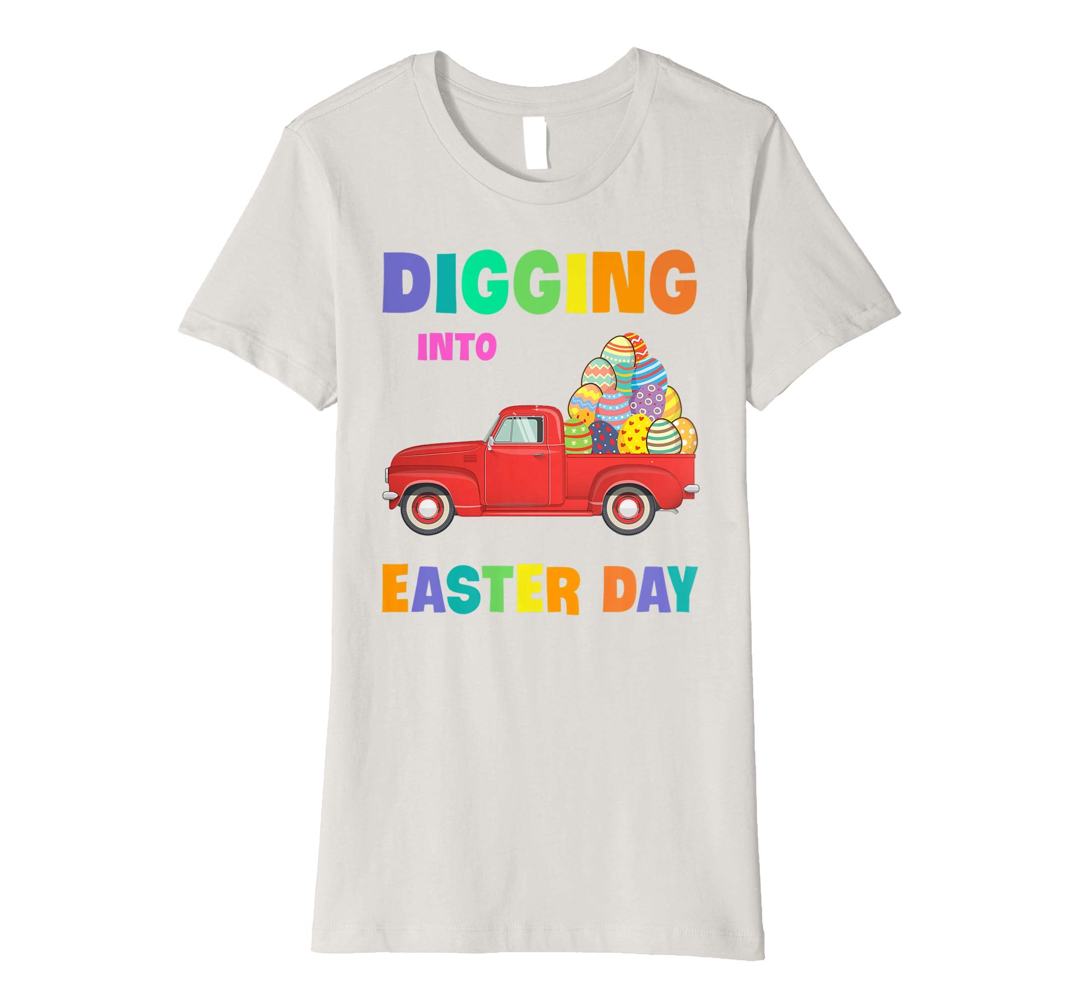 Digging Into Easter Day Egg Easter Truck Wagon Lover Shirt