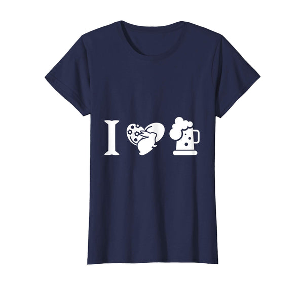 I Love Bunny Beer Tee Easter Day T-Shirt Gifts Men Women