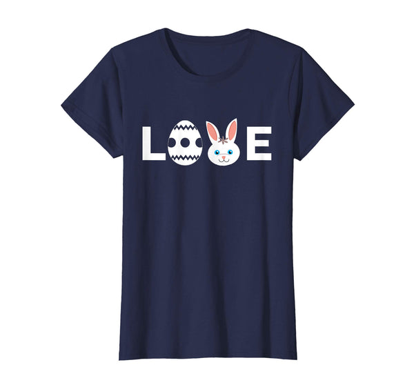 Love Egg And Bunny Face Easter Holiday Pascha Cool T-Shirt