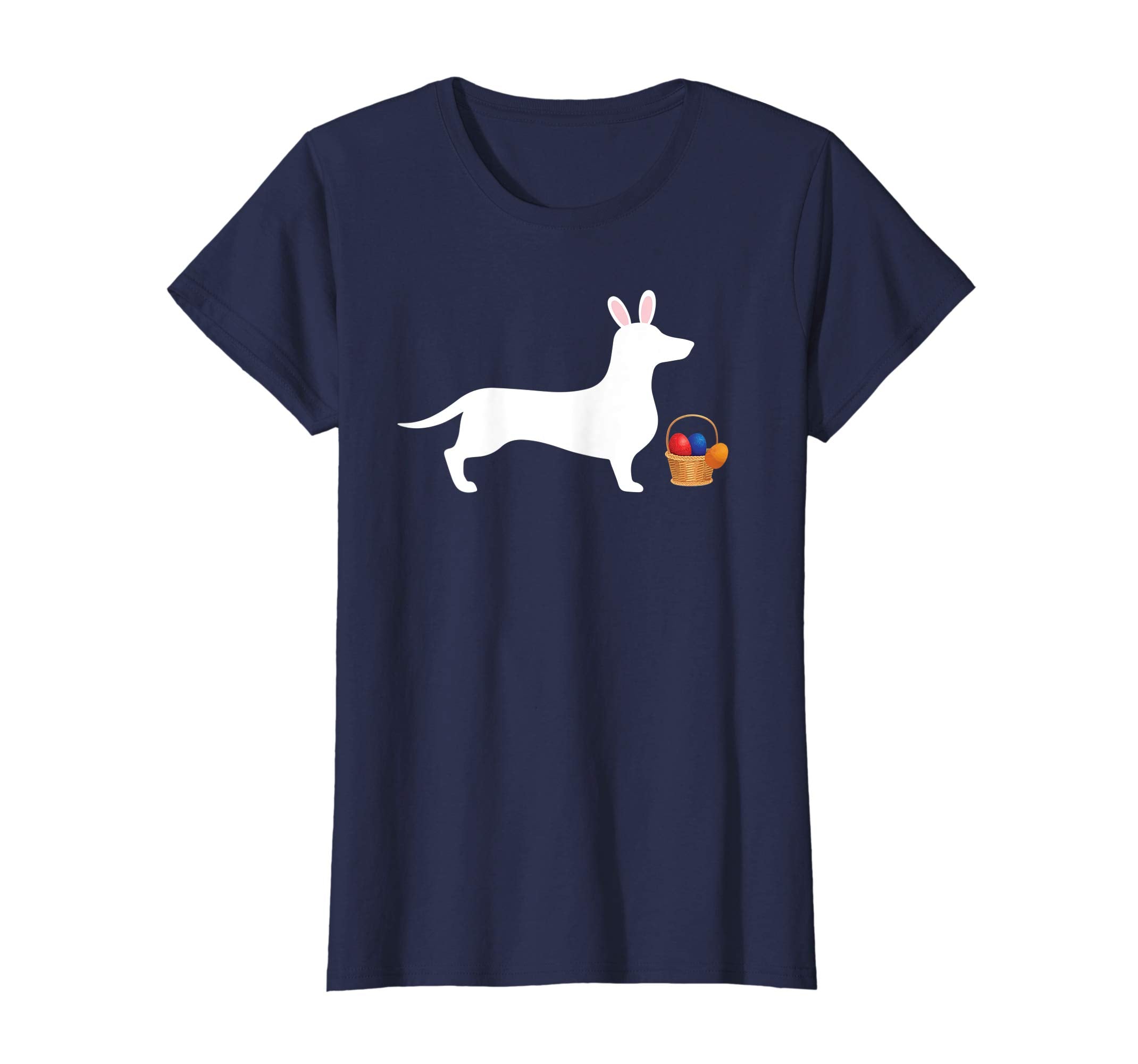 Dachshund Easter Bunny Dog Silhouette T-Shirt
