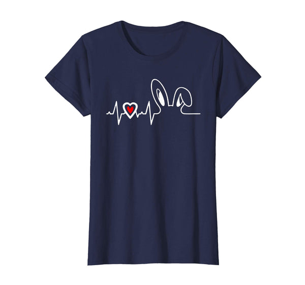 Happy Easter Bunny Heartbeat for Men Women Kids Cute T Shirt