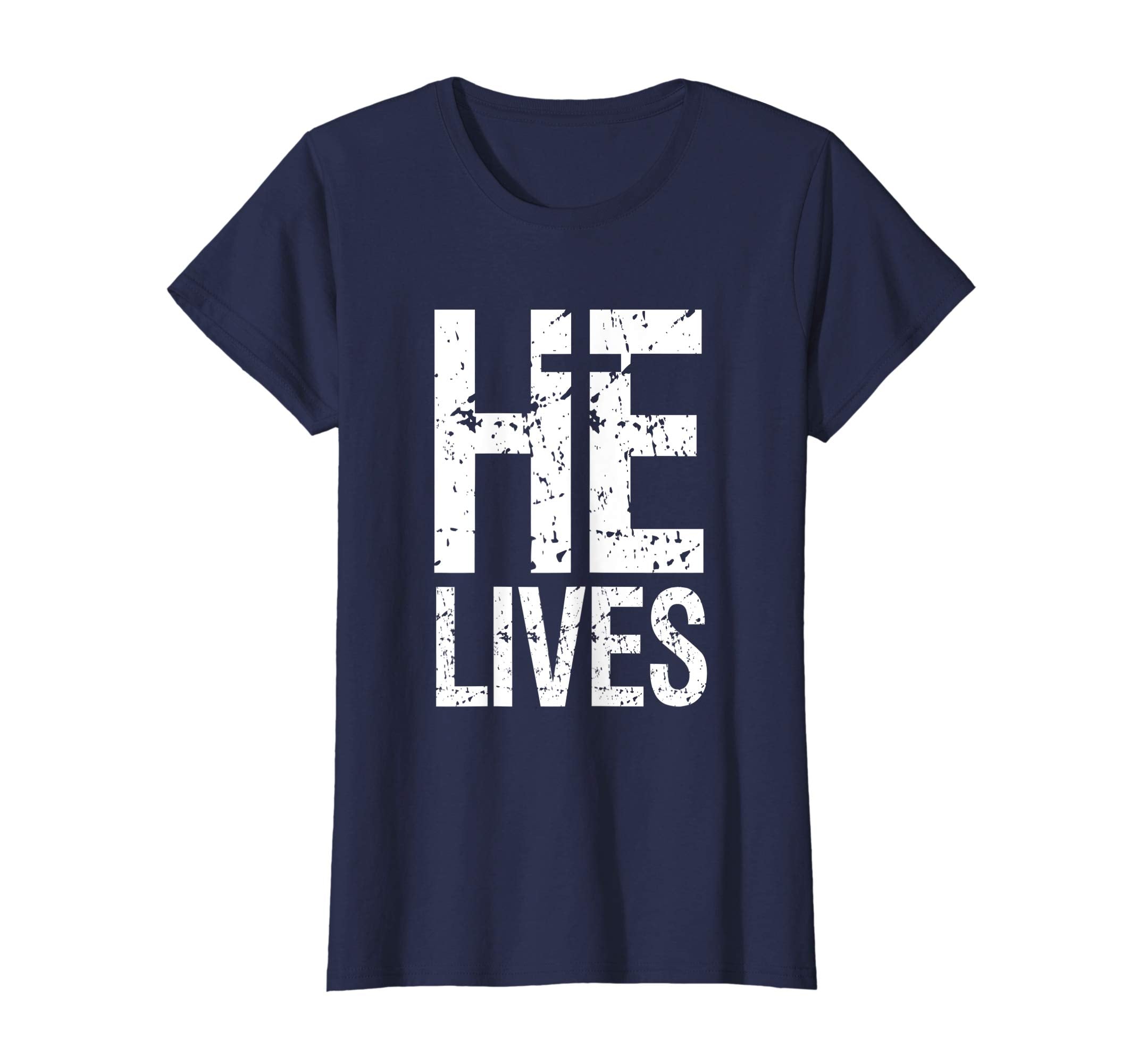 Jesus He Lives Christian Bible Scripture Quote Easter Tshirt