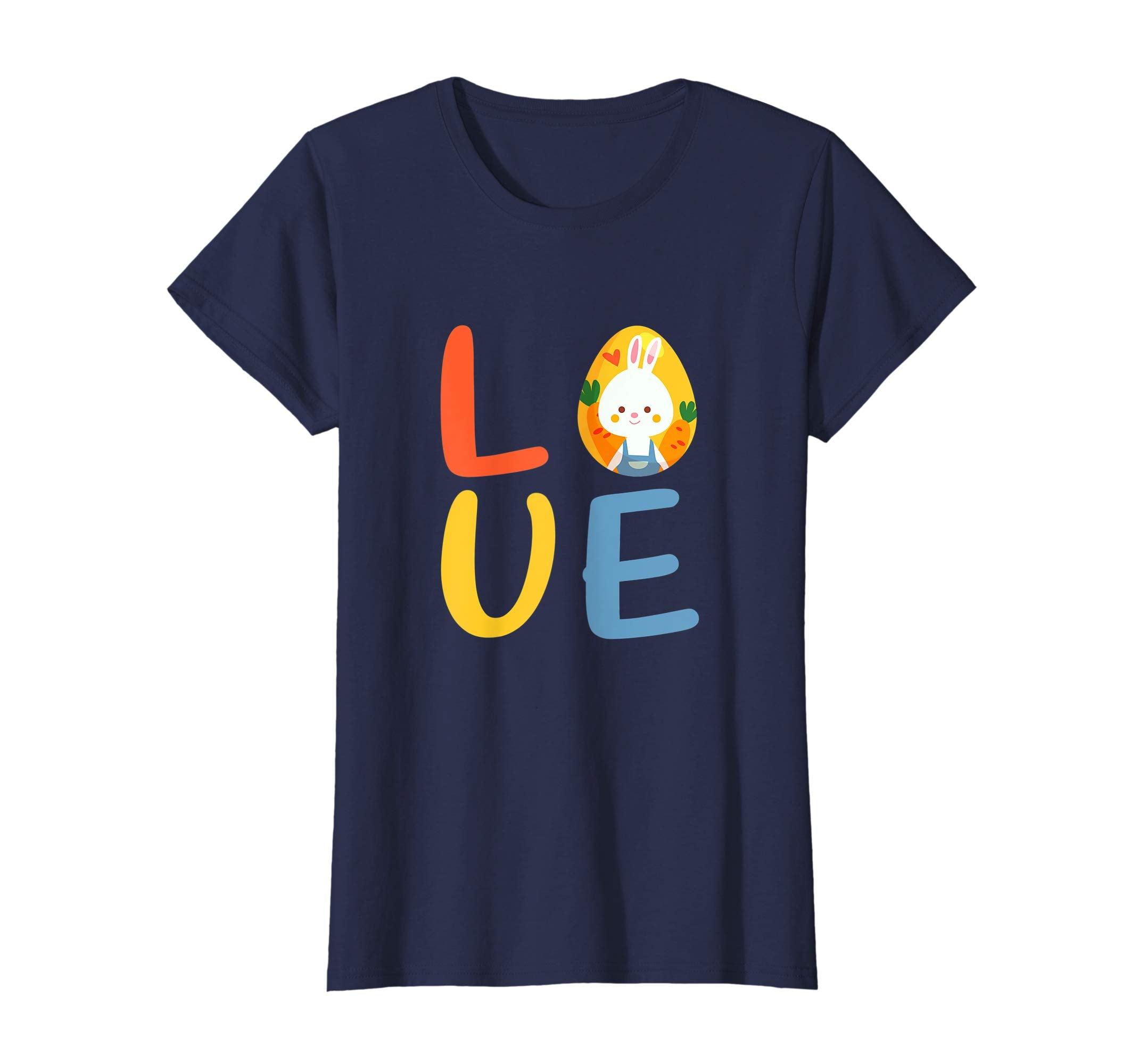 Love Easter Shirt With Easter Egg and Easter Bunny