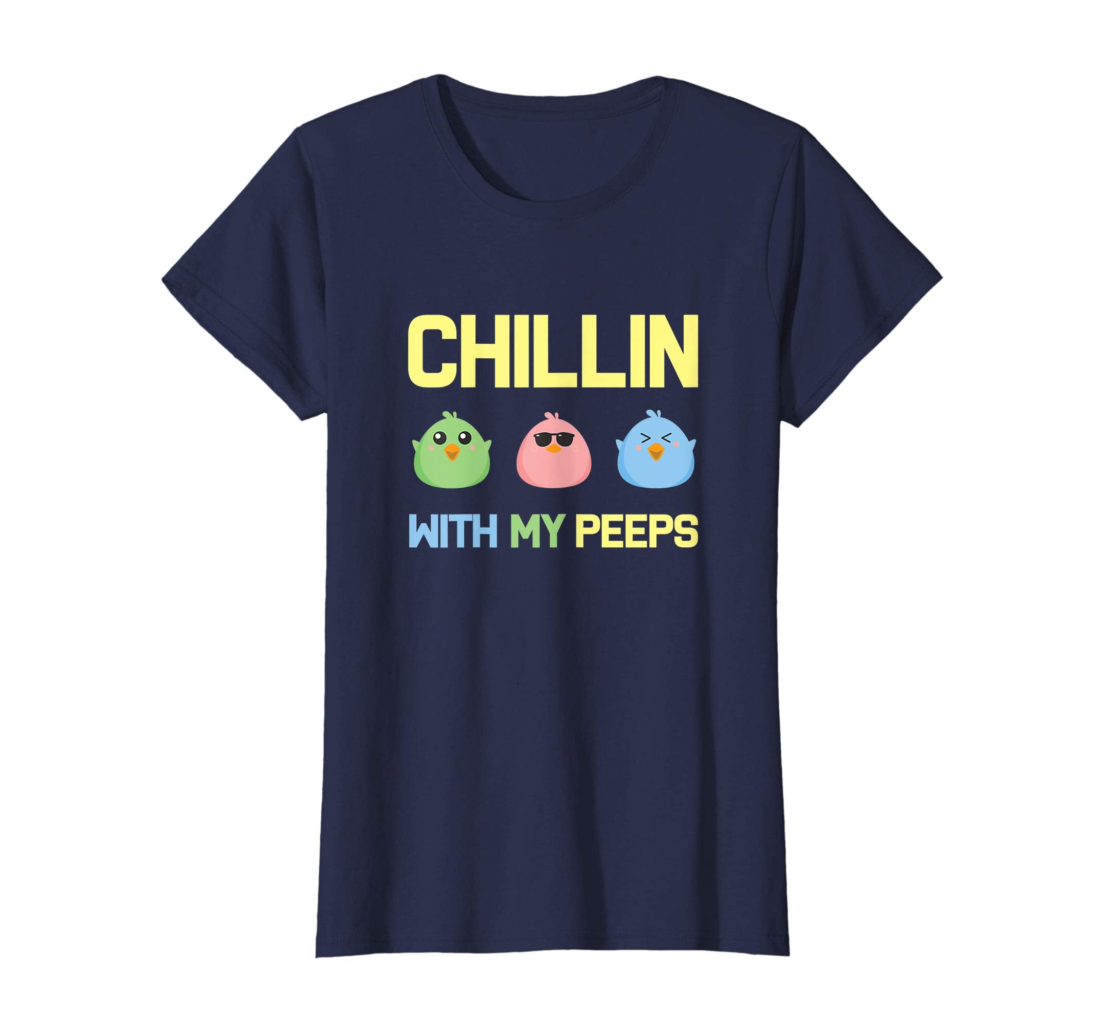 Chillin With My Peeps Easter Bunny Tshirt