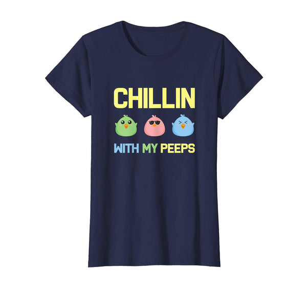 Chillin With My Peeps Easter Bunny Tshirt
