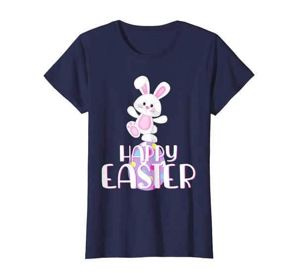 Happy Easter Shirt Cute Bunny &amp; Colorful Egg Easter Gift