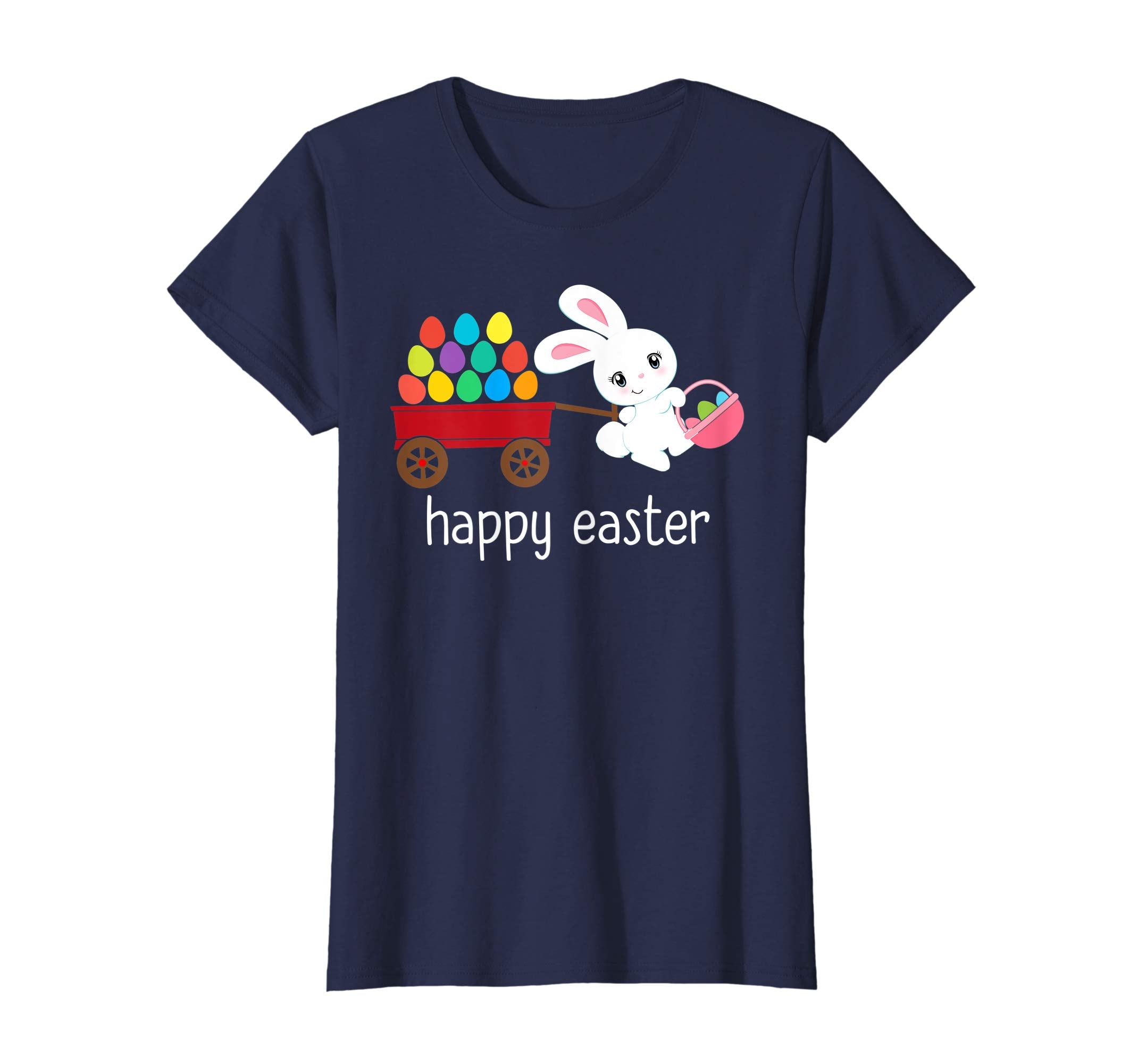 Bunny Shirt Girls Kids Toddlers HAPPY EASTER Egg Hunt Basket