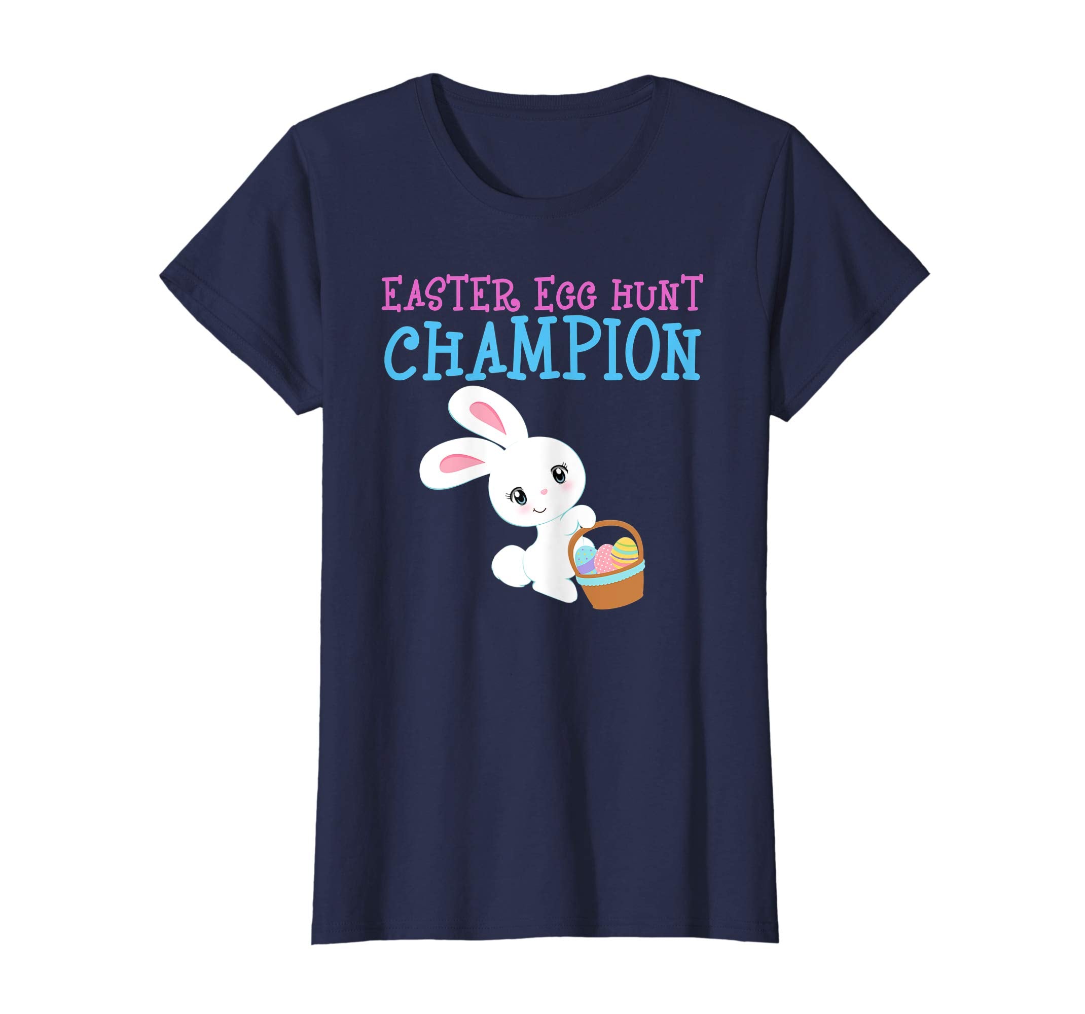 EASTER EGG HUNT CHAMPION Bunny T-Shirt Girls Kids Toddlers