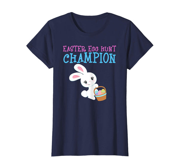 EASTER EGG HUNT CHAMPION Bunny T-Shirt Girls Kids Toddlers